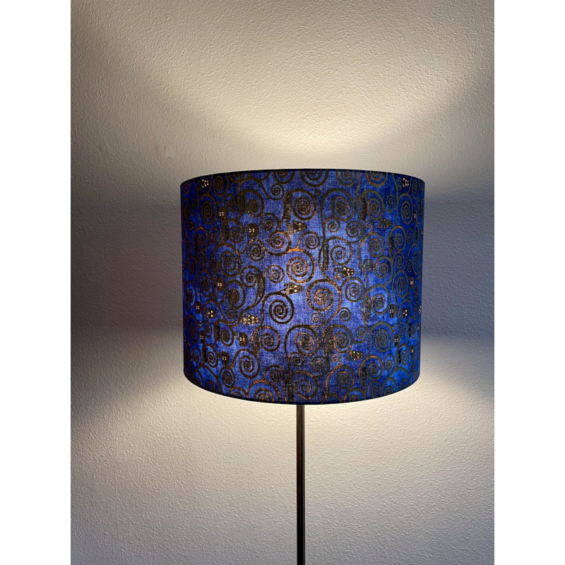 Lampshade Volutes blue H30 D40cm