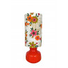 Desklamp Cantuta - orange opalin glass and mid-century fabric