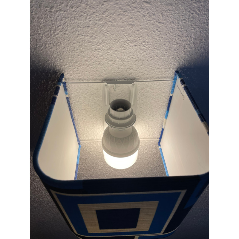 Wall lampshade Cantuta - mid-century fabric