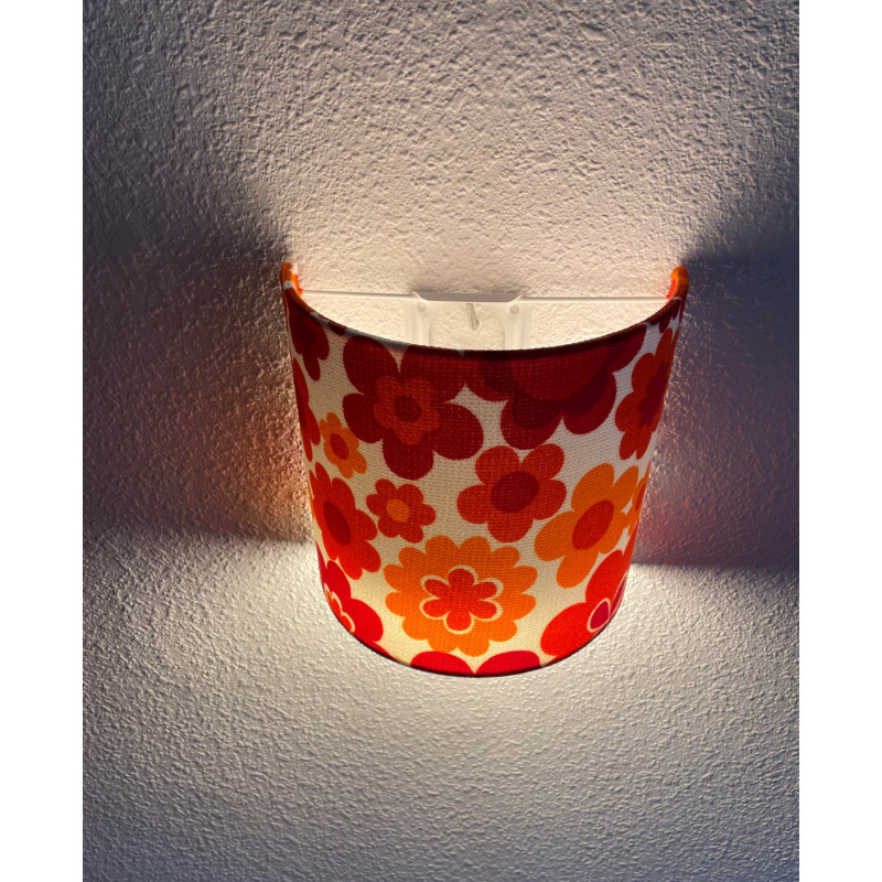 Wall lampshade half-cercle Toronto - mid-century fabric