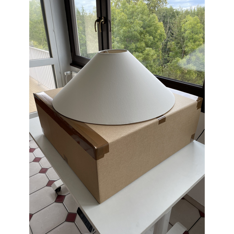 Lampshade creamy white H25 D70cm D16cm