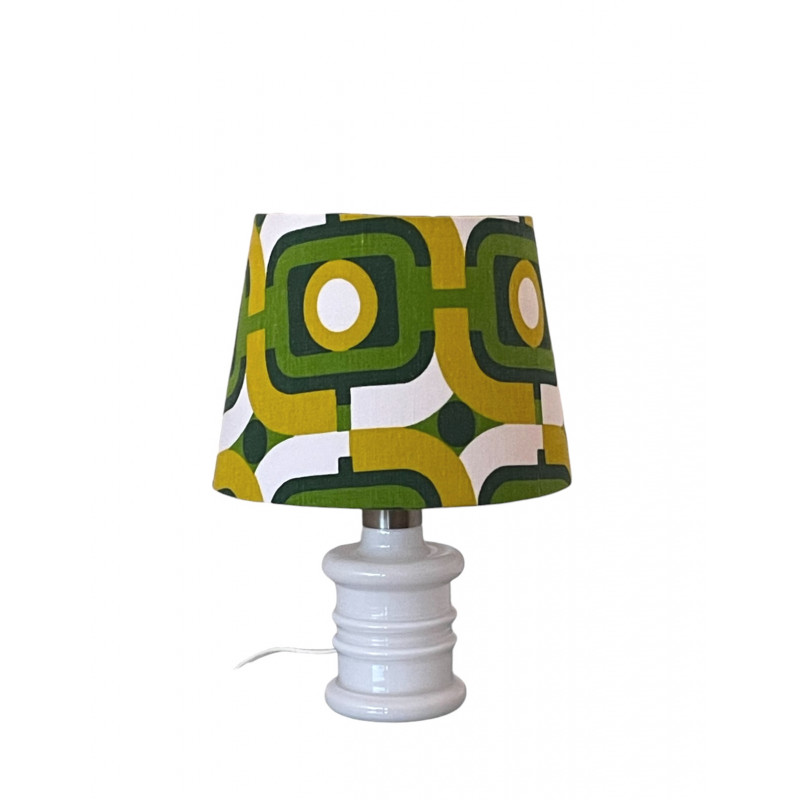 Lampe de chevet French garden - tissu vintage