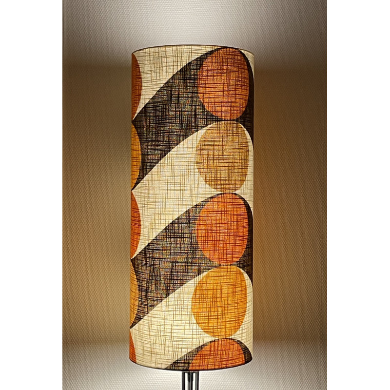 Lampshade Bouli H75 D30cm - mid-century fabric