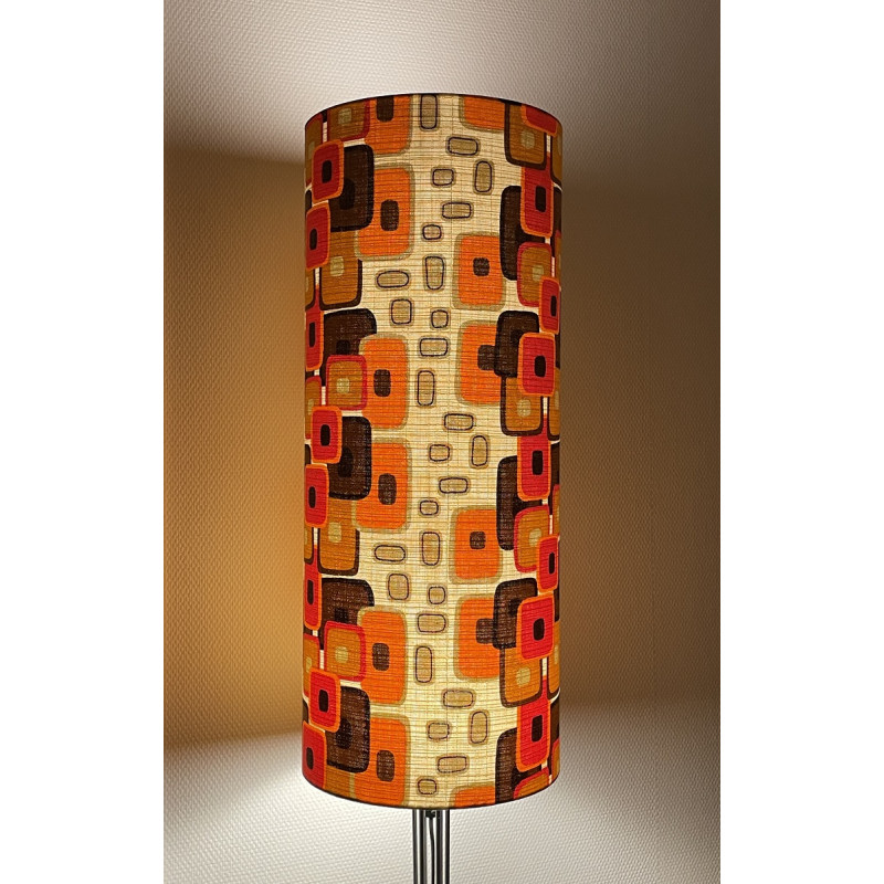 Lampshade Illusion H75 D30cm - mid-century fabric