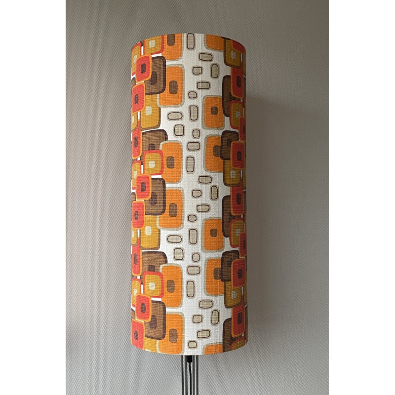 Lampshade Illusion H75 D30cm - mid-century fabric