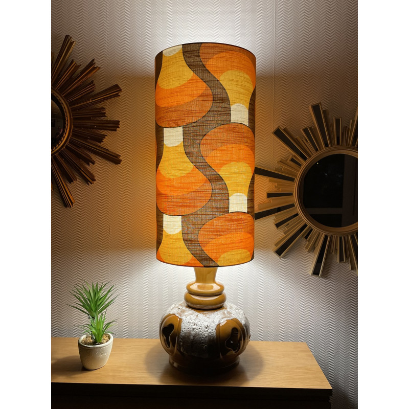 DeskLamp Funnel - brown ceramic base