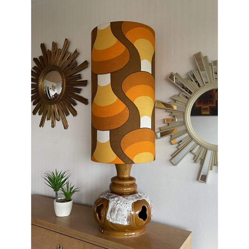 DeskLamp Funnel - brown ceramic base