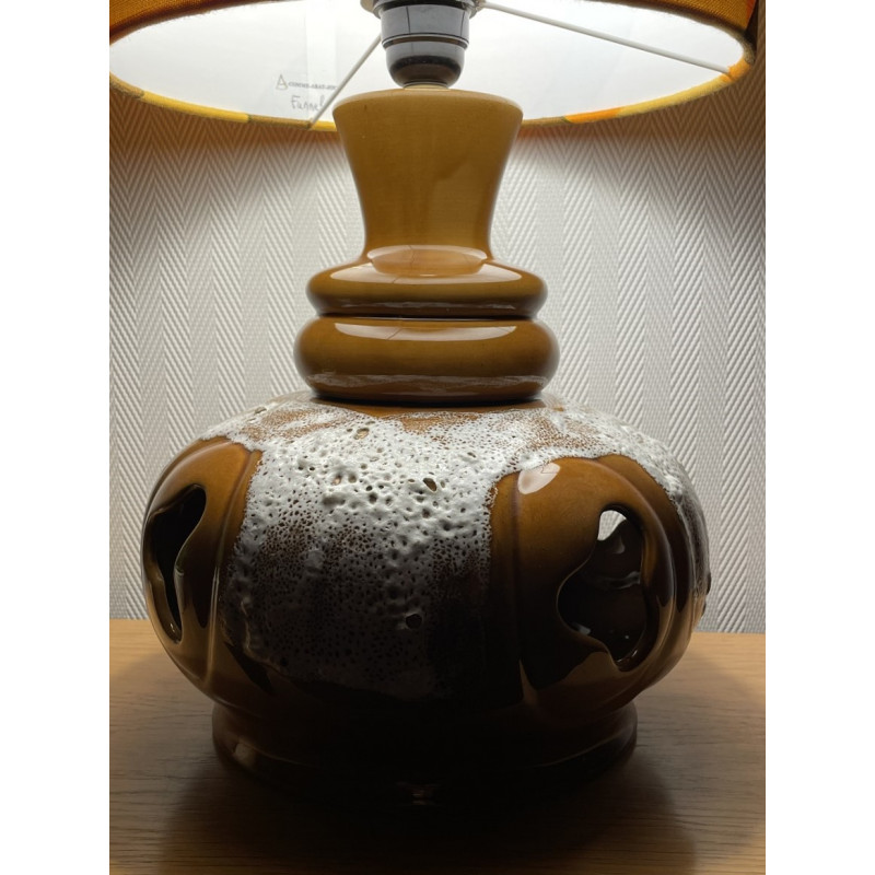 DeskLamp Funnel - brown ceramic base