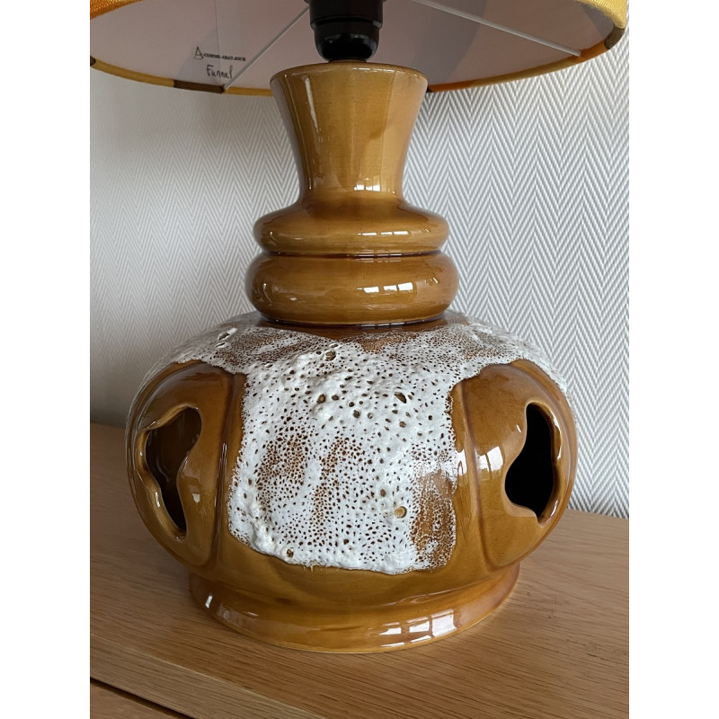 DeskLamp Funnel - brown ceramic base