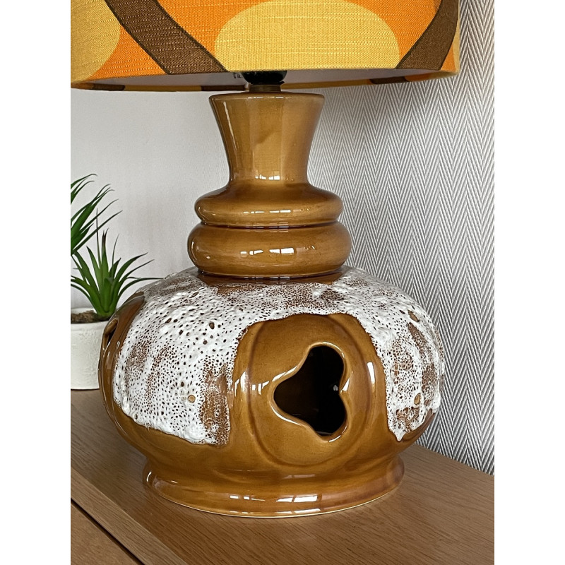 DeskLamp Funnel - brown ceramic base