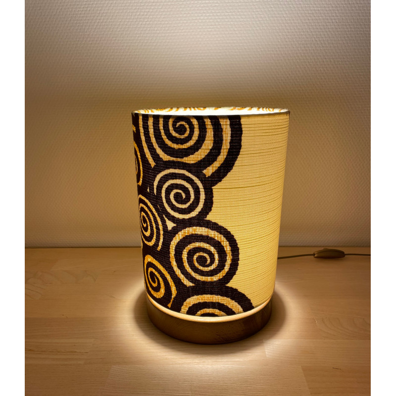 DeskLamp Lamp'angel Koudou H32 D20cm - mid-century fabric