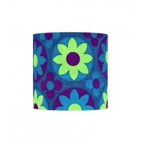 Abat-jour Corolle bleu H25 D25 -...
