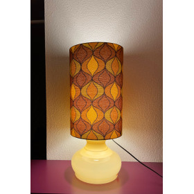 DeskLamp light brown opalin glass...