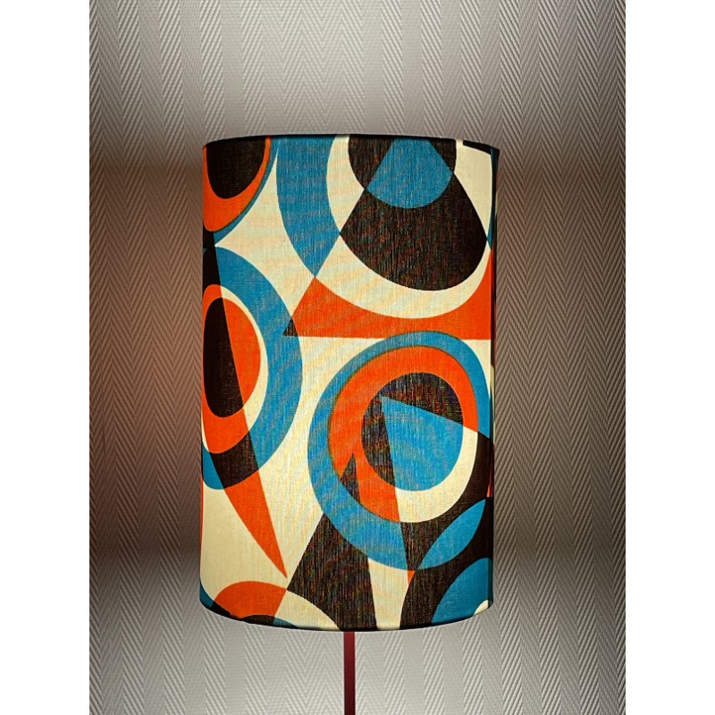 Lampshade Transat H30 D20cm - vintage fabric