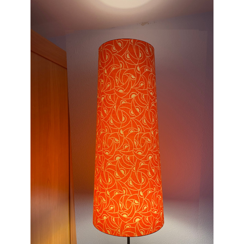 Lampshade Loft H80cm D35cm D30cm - vintage fabric