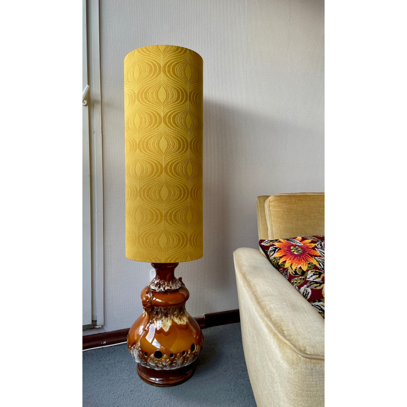 Lampshade Novagold H75 D30cm - vintage fabric