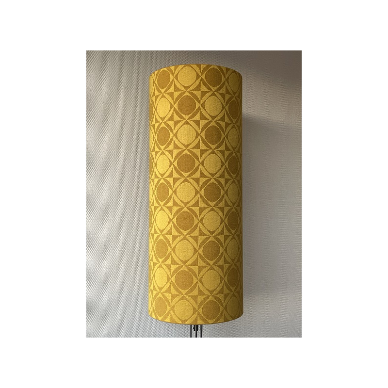 Lampshade Sequin H75 D30cm - vintage 70s fabric