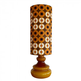 Lampe opaline marron Pupille H88 D28...