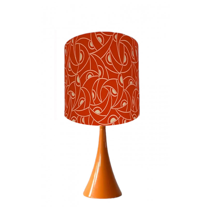 Lampshade Loft H30 D30cm - 70s fabric