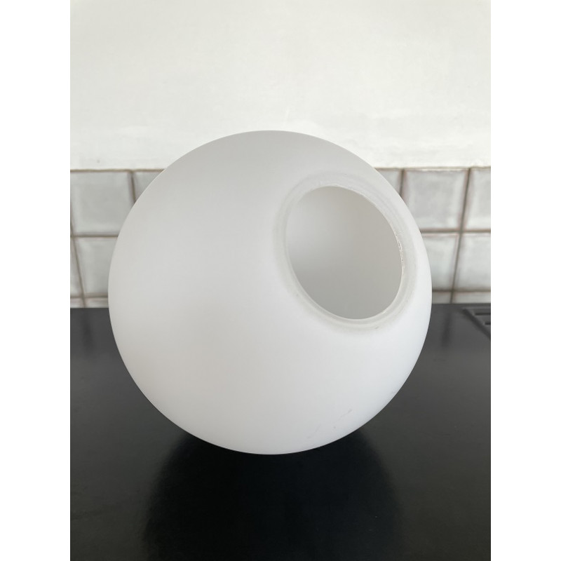 Glass Globe opaline blanc mat Diam. 15cm - Ouv. 5,8cm