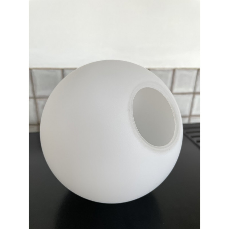 Glass Globe opaline blanc mat Diam. 15cm - Ouv. 5,8cm