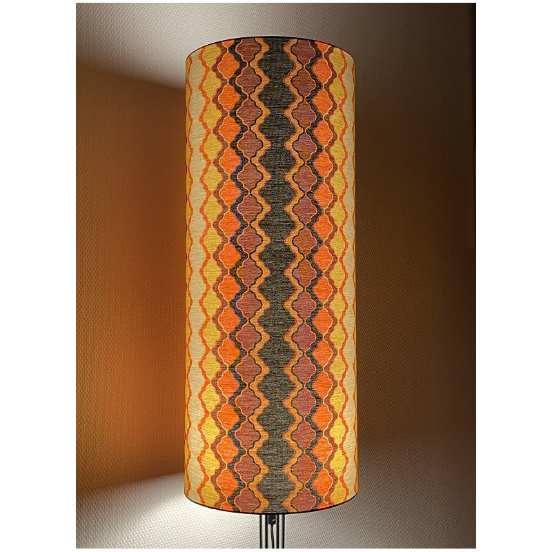 Lampshade Trianon H75 D30cm - mid-century fabric