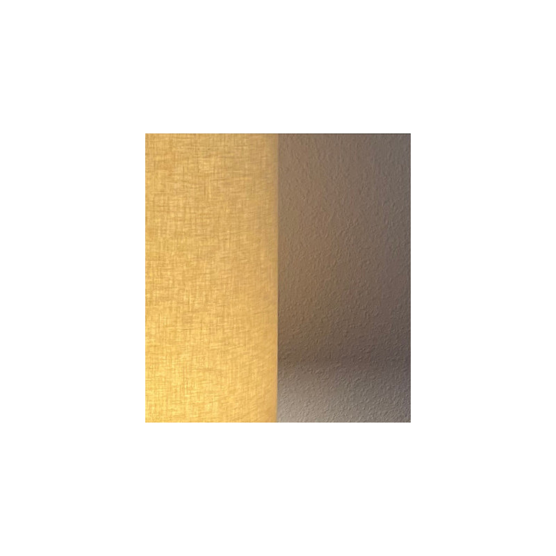 Lampshade white Ordino H40 D50cm - mid century fabric