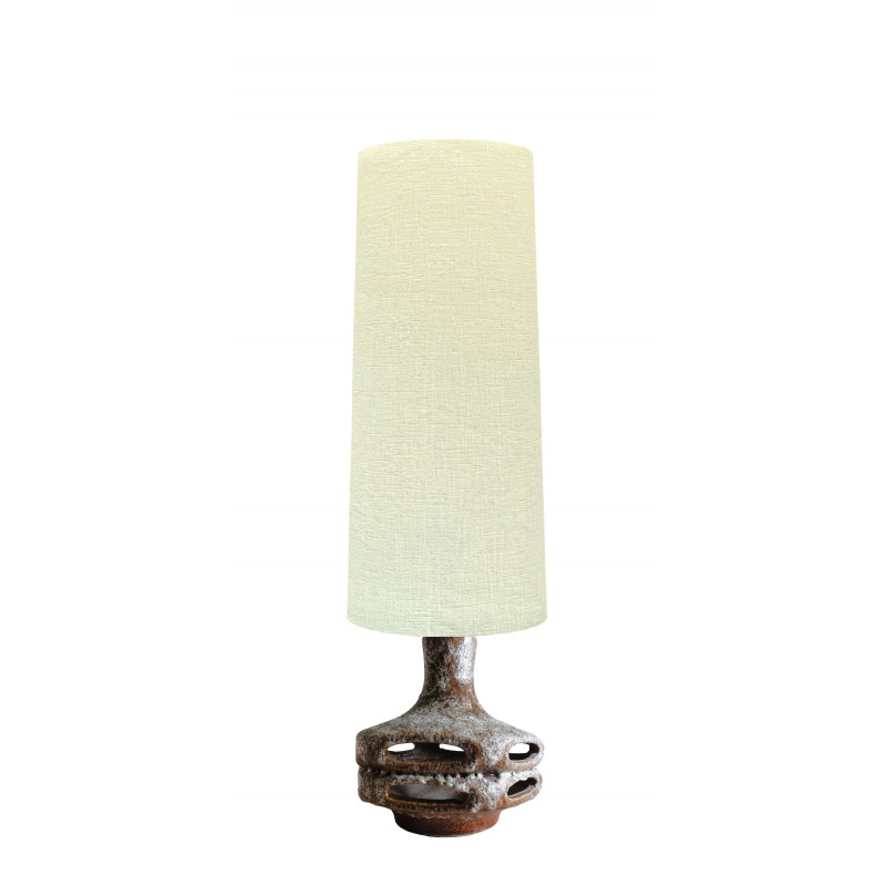 Lampshade light creamy white textured - big size