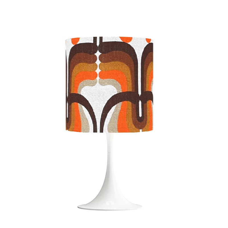 Abat-jour Pelo H30 D30 - tissu 70s