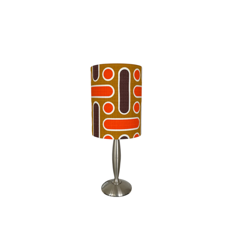 Lampe de chevet Naxos en métal et en tissu vintage Lampe de chevet Naxos en métal et en tissu vintage