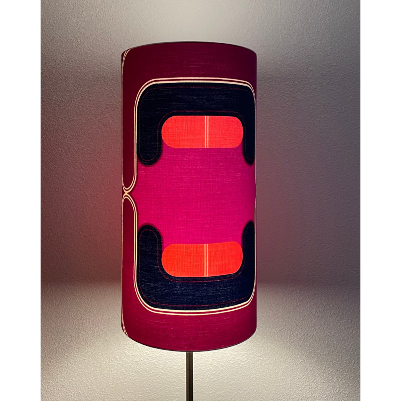 Lampshade Violetta H60 d30cm -  original vintage fabric