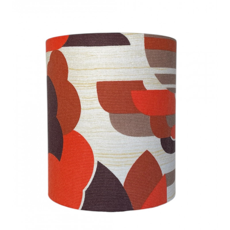 Lampshade Paysage H23 D20cm mid-century fabric Lampshade Paysage H23 D20cm mid-century fabric