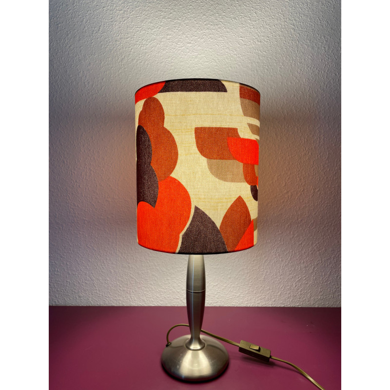 Lampshade Paysage H23 D20cm mid-century fabric