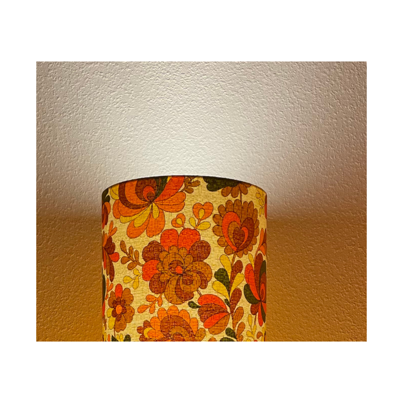 Lampshade Chrysantheme  H90cm D40 D31 - mid-century fabric