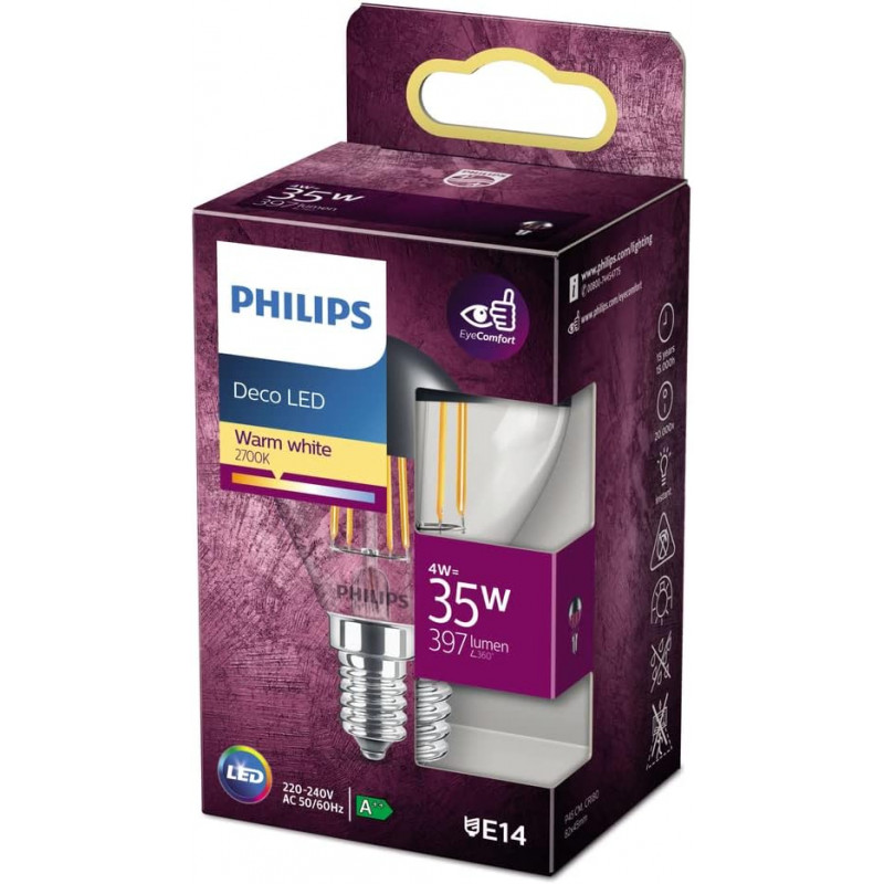 Ampoule LED Calotte argenté - E14 - 35W