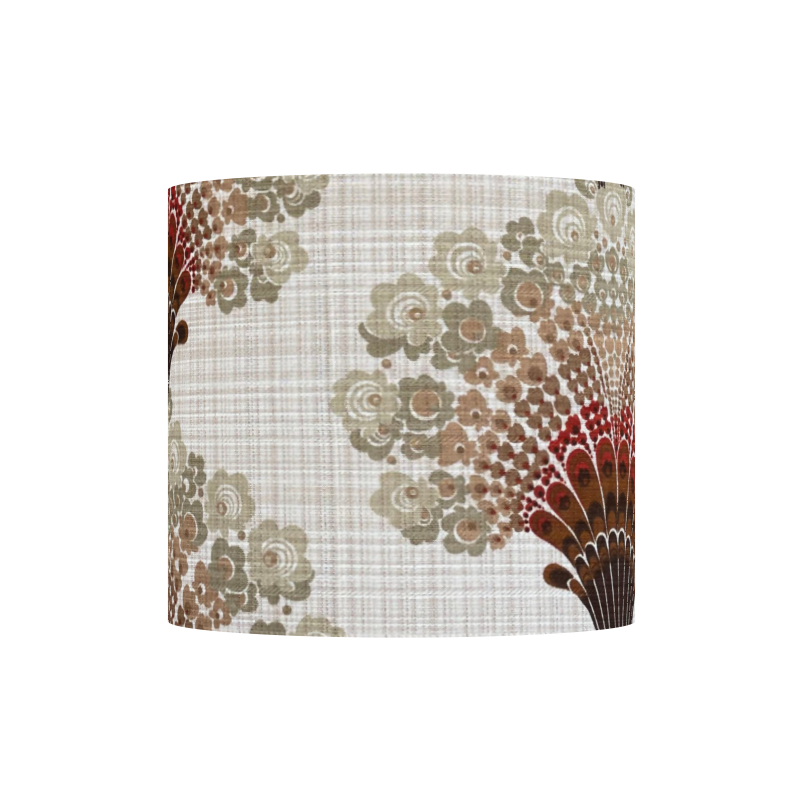 Lampshade Eventail H35 D35cm - 70s fabric