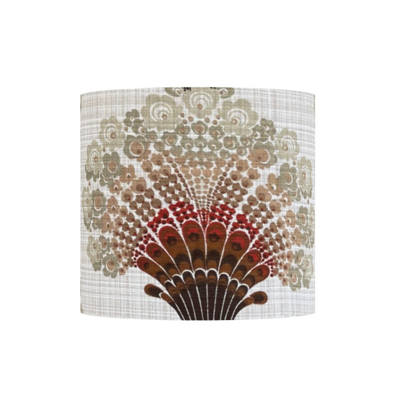 Lampshade Eventail H35 D35cm - 70s fabric