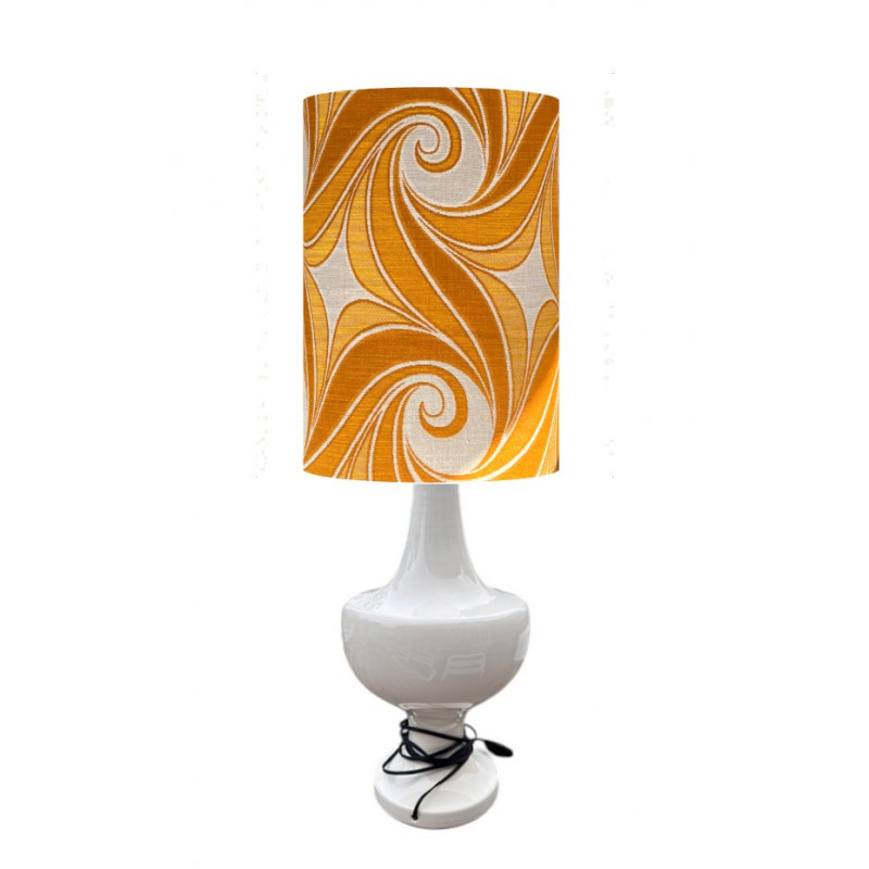 Lampshade Helicoïde H45cm D35cm - mid century fabric