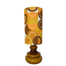 Lampe opaline marron Manège H88 D28 -...