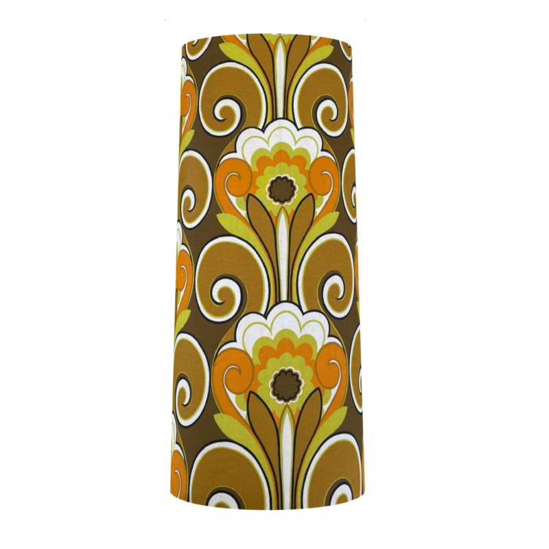 Lampshade Vivace  H80 D35 d30cm - tissu 1970's rétro