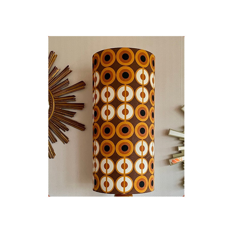 Lampshade Pupille H55 D28cm - mid-century fabric