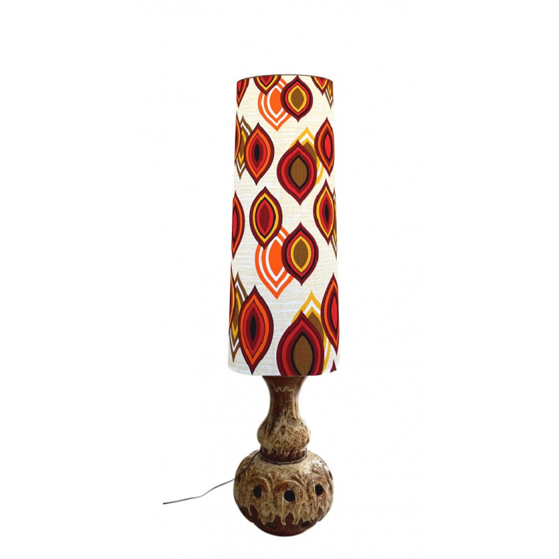 Lampshade La baule H80 D35 D30cm - vintage fabric