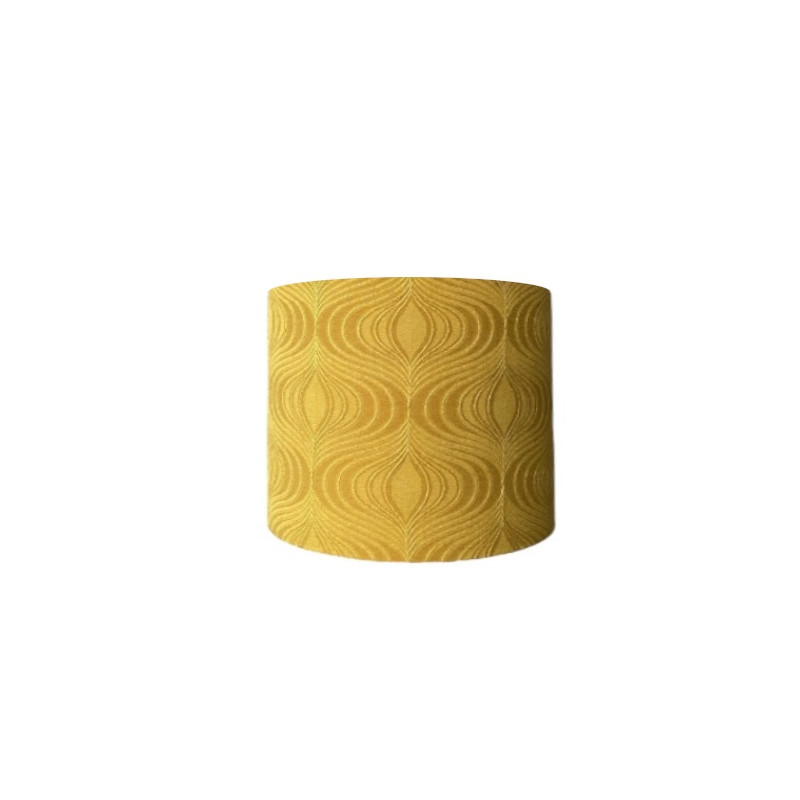 Lampshade Novagold H30 D40cm - 70's fabric