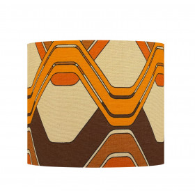 Abat-jour Level H26 D30 - tissu vintage