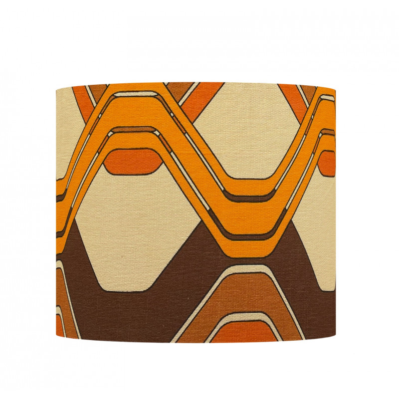 Lampshade Level H26 D30cm mid-century fabric Lampshade Level H26 D30cm mid-century fabric