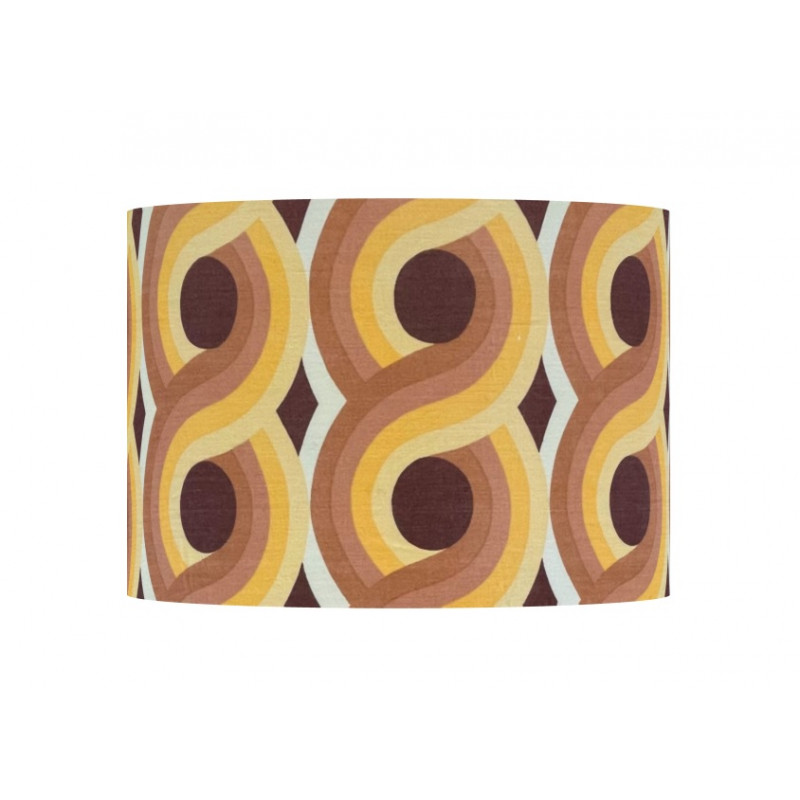Lampshade Liane H35 D45 - vintage 70s fabric
