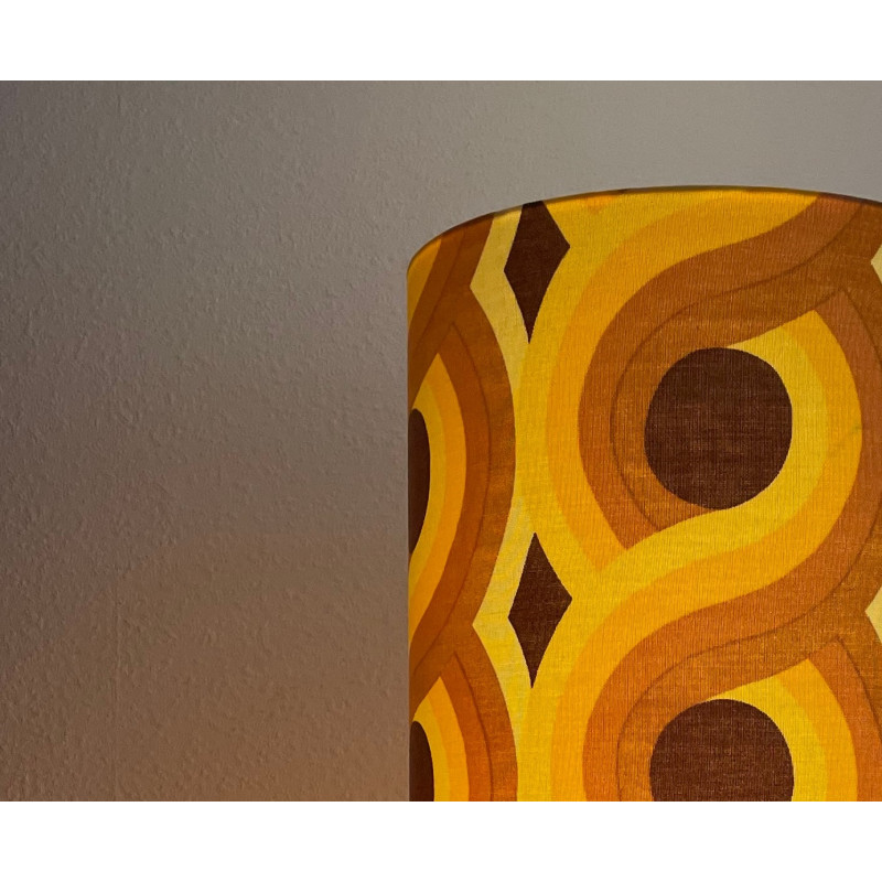 Lampshade Liane H35 D45 - vintage 70s fabric