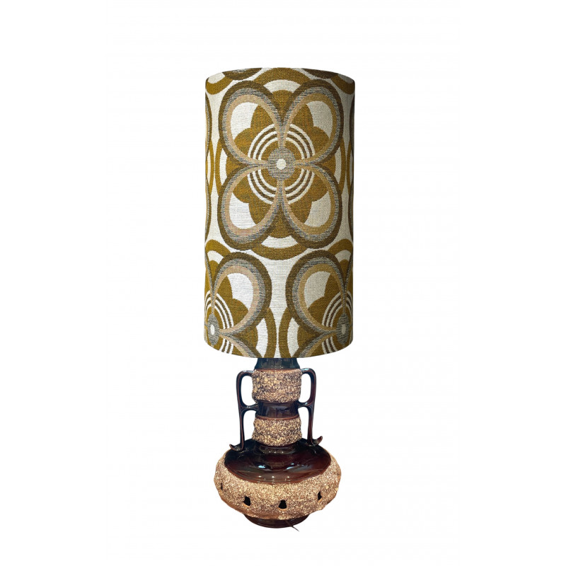 Lampshade Helice H50 D30cm - tissu vintage