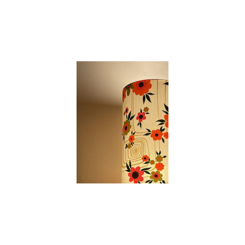 Lampshade Cantuta H35 D38 - vintage fabric 70s