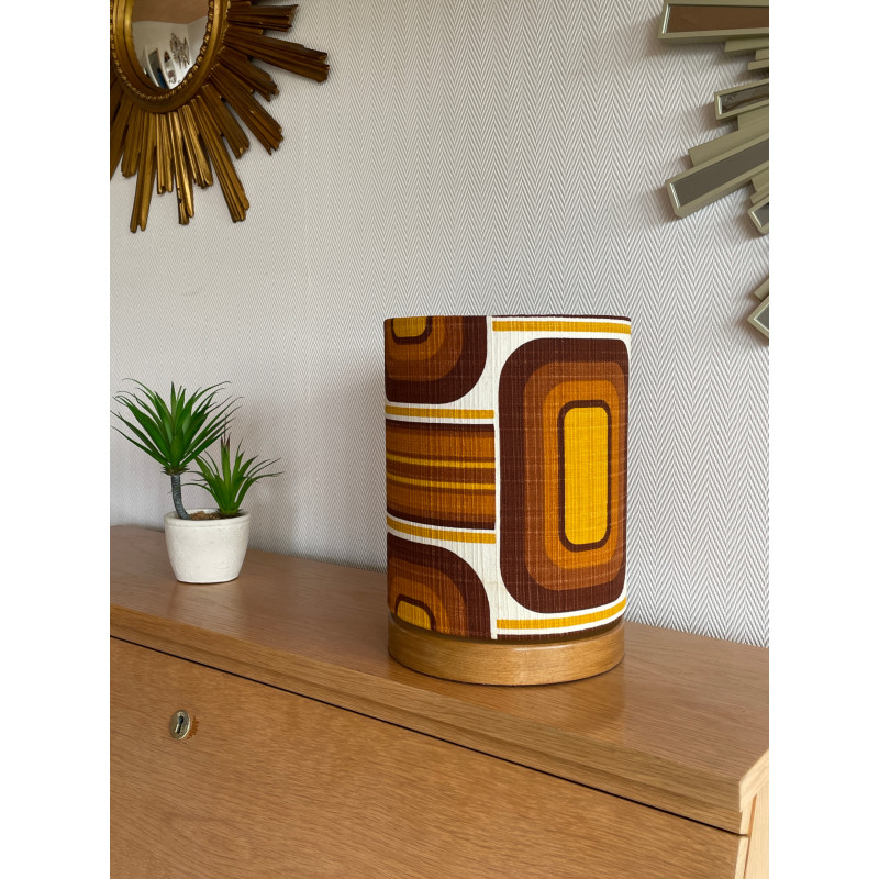 DeskLamp Lamp'angel Interlude H28 D20cm - mid-century fabric
